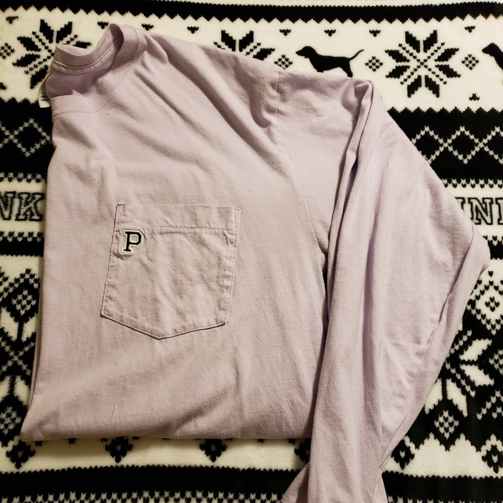 VS PINK Long Sleeve T-Shirt Size Large